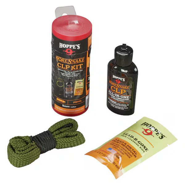 KIT CLP P/ LIMPIEZA PISTOLA 9MM BORESNAKE